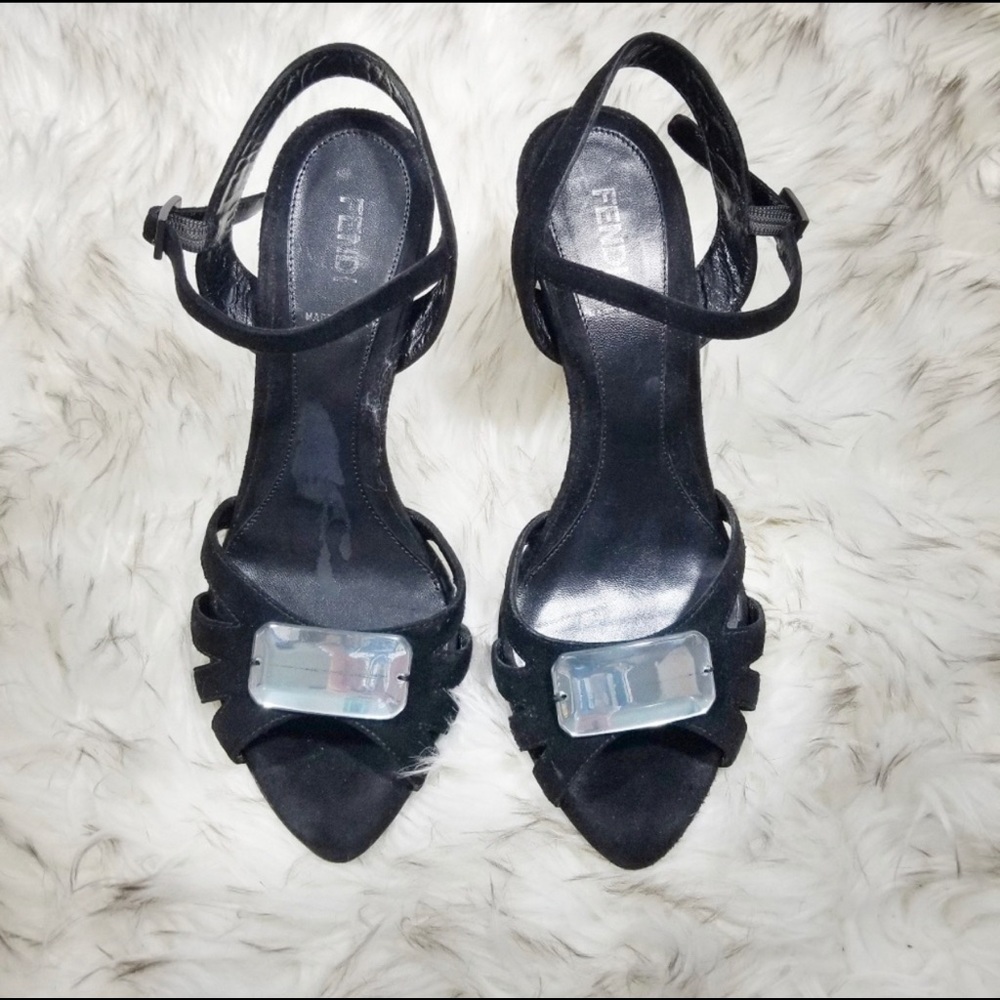 Fendi black heels